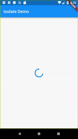 Demostración de isolate