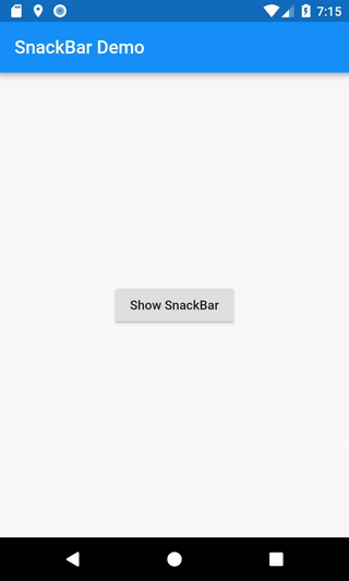 Demo de SnackBar