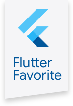 El logotipo del programa Flutter Favorite