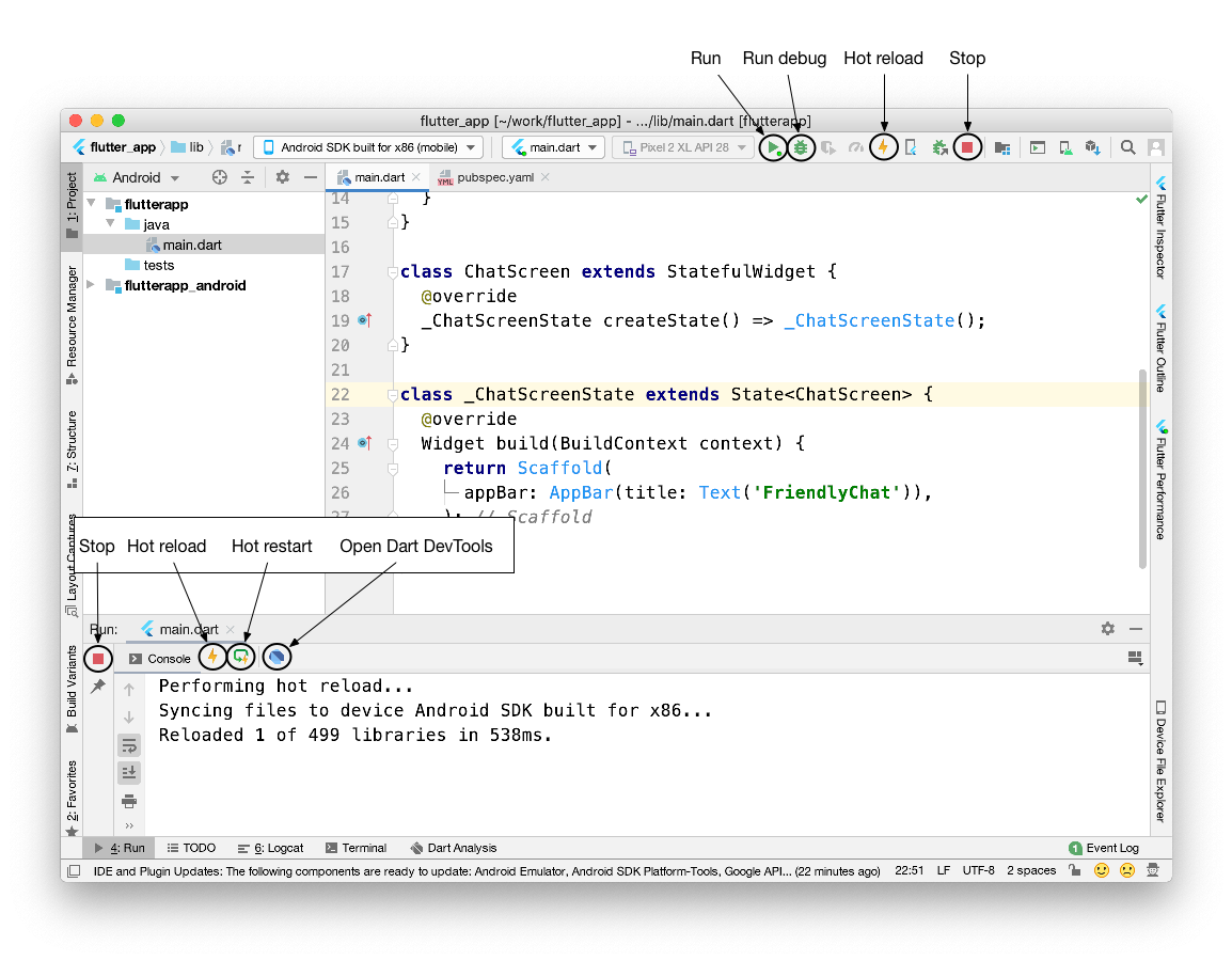 UI de Android Studio