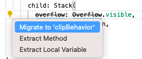 Captura de pantalla mostrando el cambio sugerido en VS Code