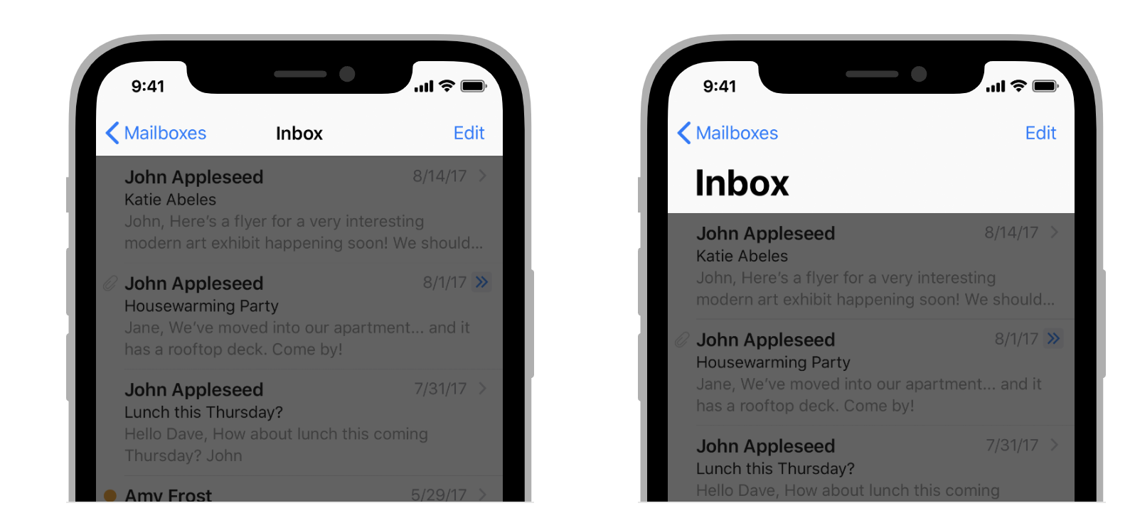 Navigation Bar en Human Interface Guidelines