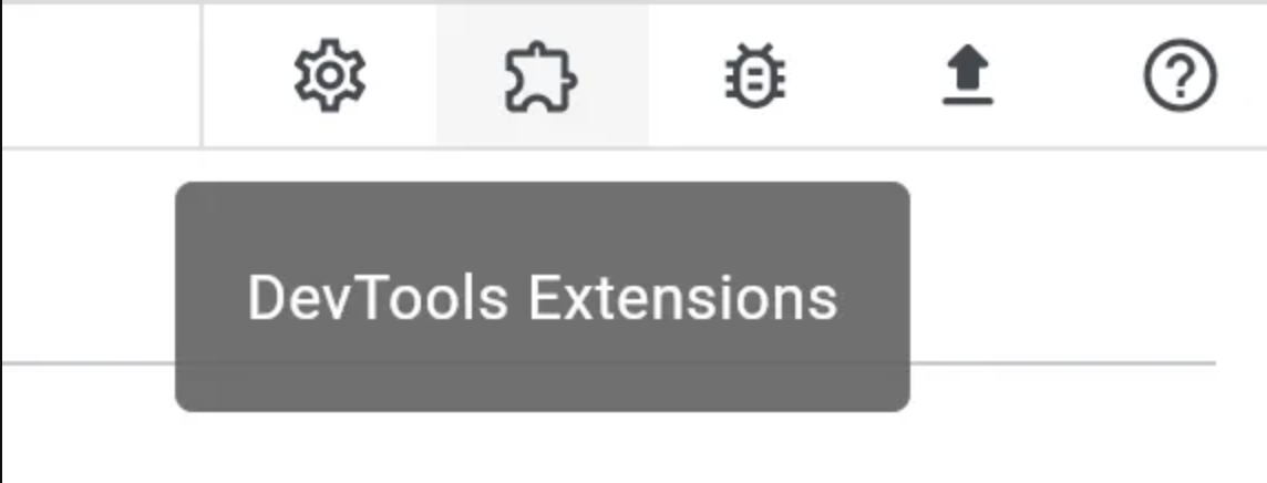 Botón de menú de extensiones de DevTools