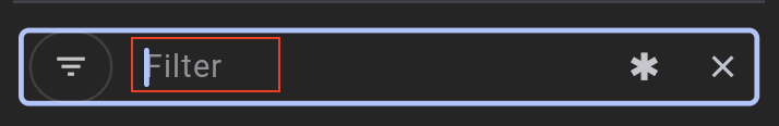 Input de filtro con filtrado por texto resaltado