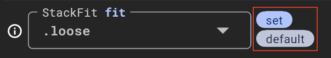 "Set" y etiquetas "default" para un input de propiedad