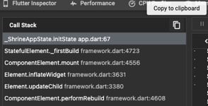 Vista del call stack