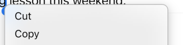 Imagen renderizada o visualización del Widget CupertinoDesktopTextSelectionToolbarButton.
