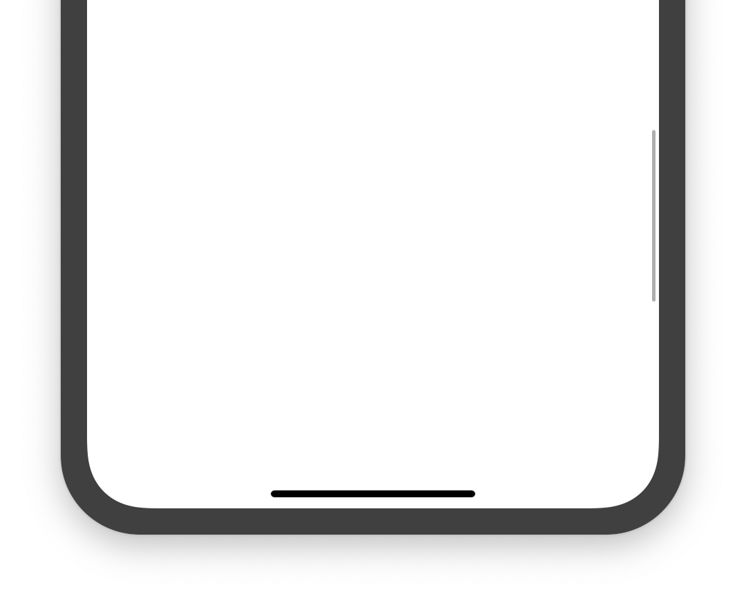 Imagen renderizada o visualización del Widget CupertinoScrollbar.