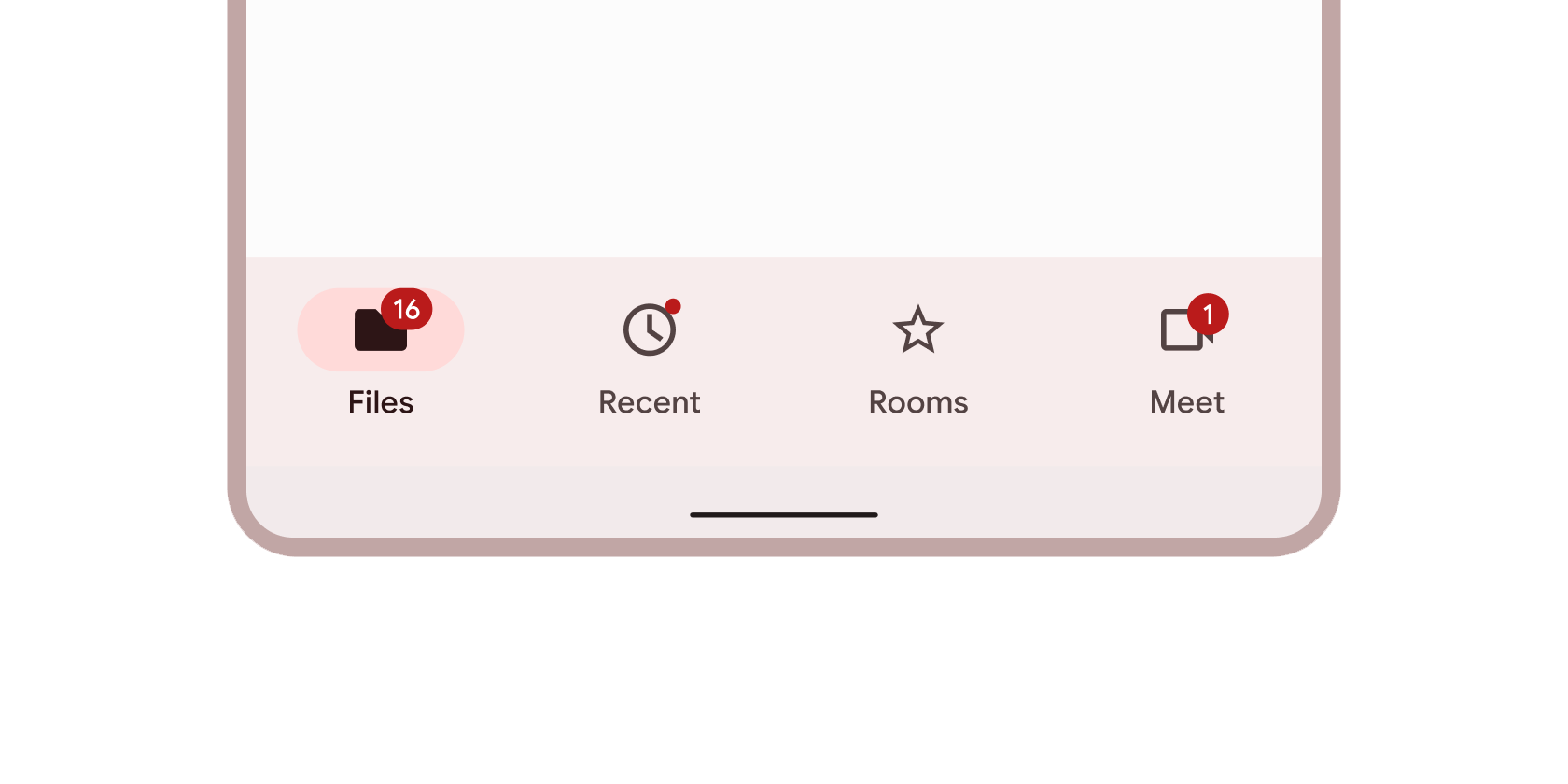 Imagen renderizada o visualización del Widget Badge.