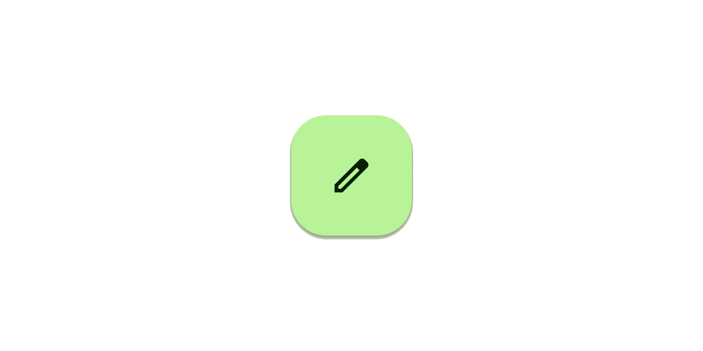 Imagen renderizada o visualización del Widget FloatingActionButton.